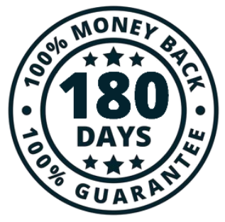 180 Day Money Back Guarantee Seal